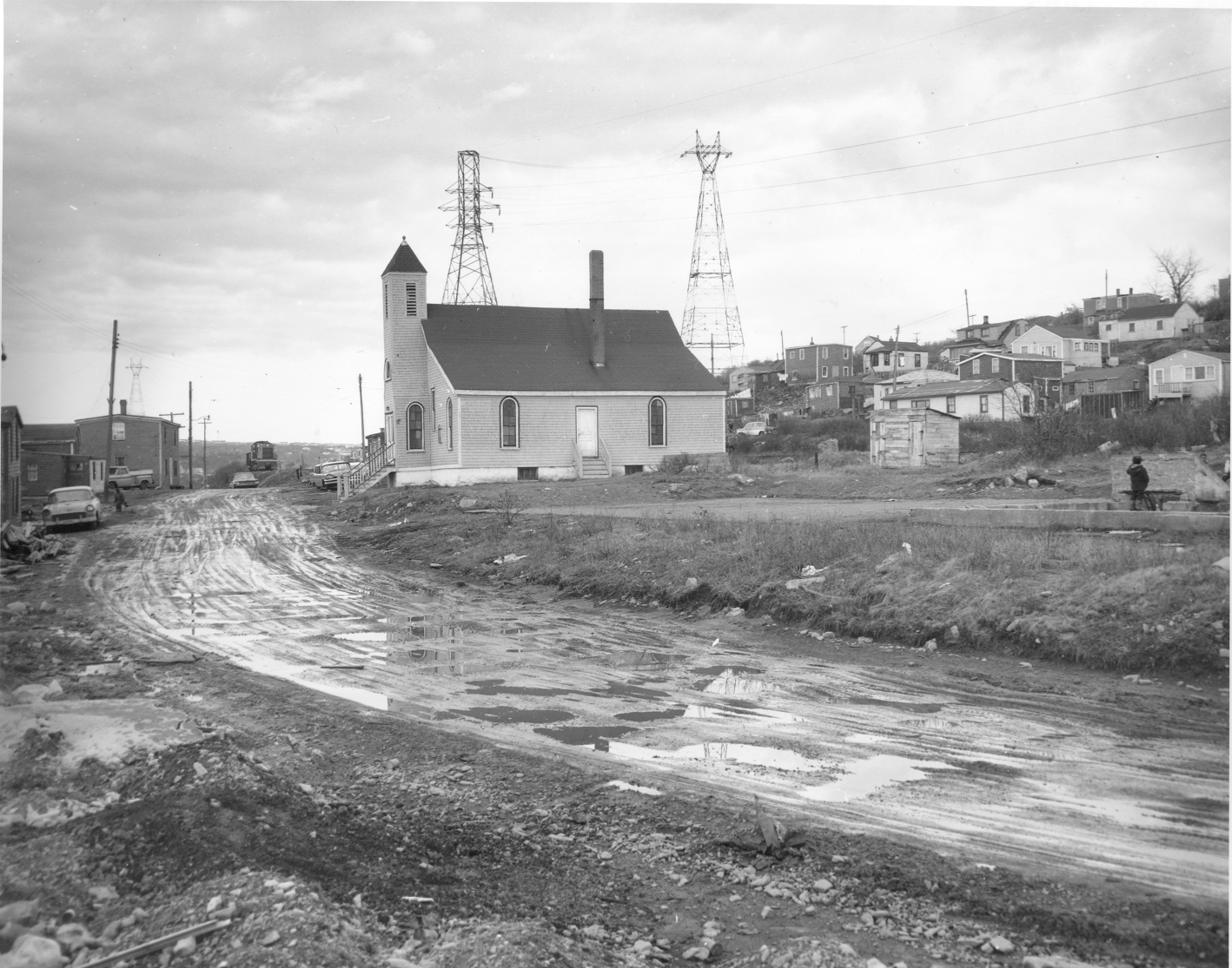 Black and white photo of Seaview Baptist Church