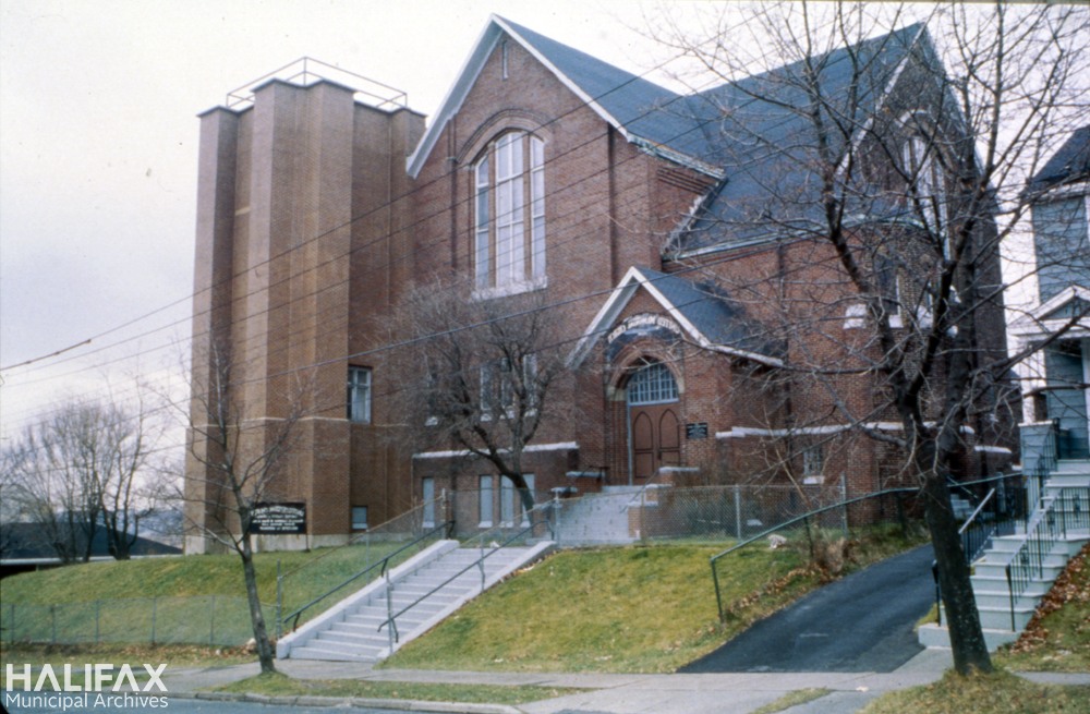Colour photograph of the exterior of a church