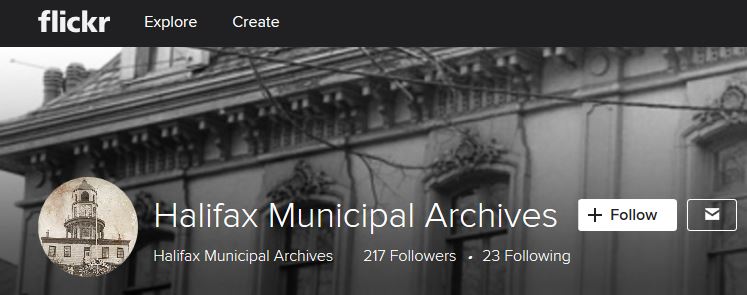 Screen capture of Halifax Municipal Archives Flickr Album