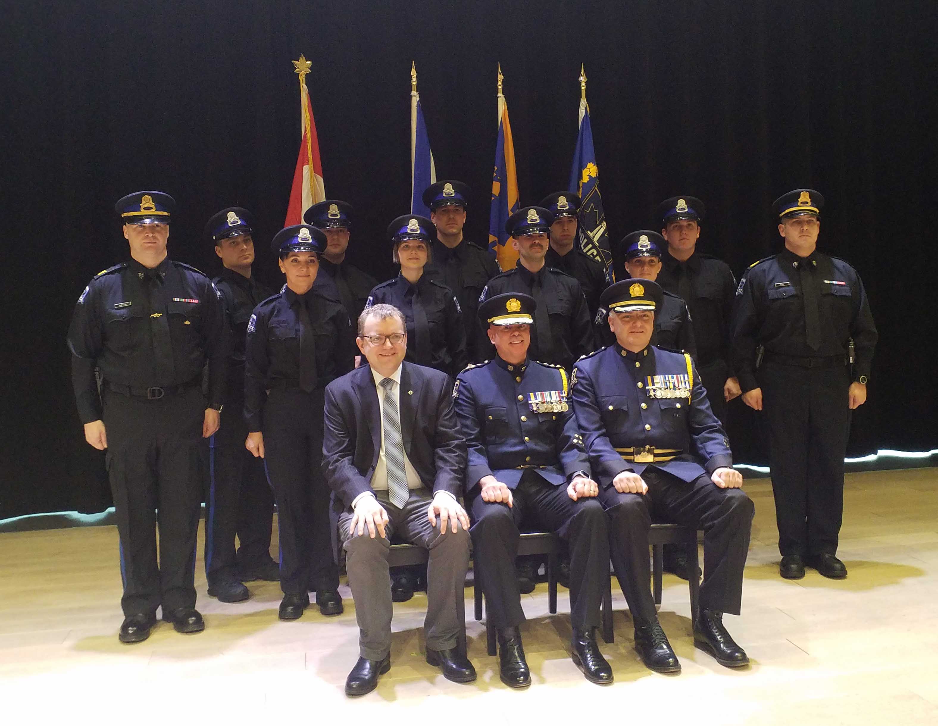 Note: Attached is a picture of our newly-minted officers from this afternoon’s ceremony. 