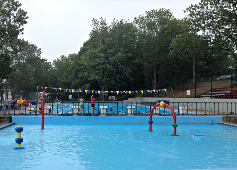 The outdoor pool in Bedford. 