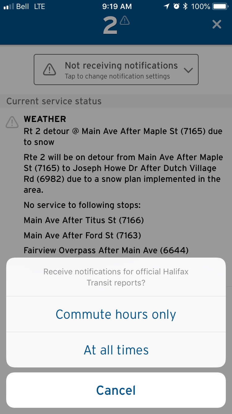 Setting up notifications for service alerts.