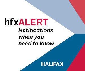 the hfxALERT logo - notifications when you need to know