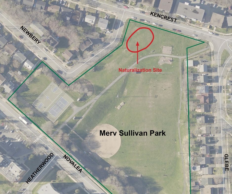 Merv Sullivan Park map