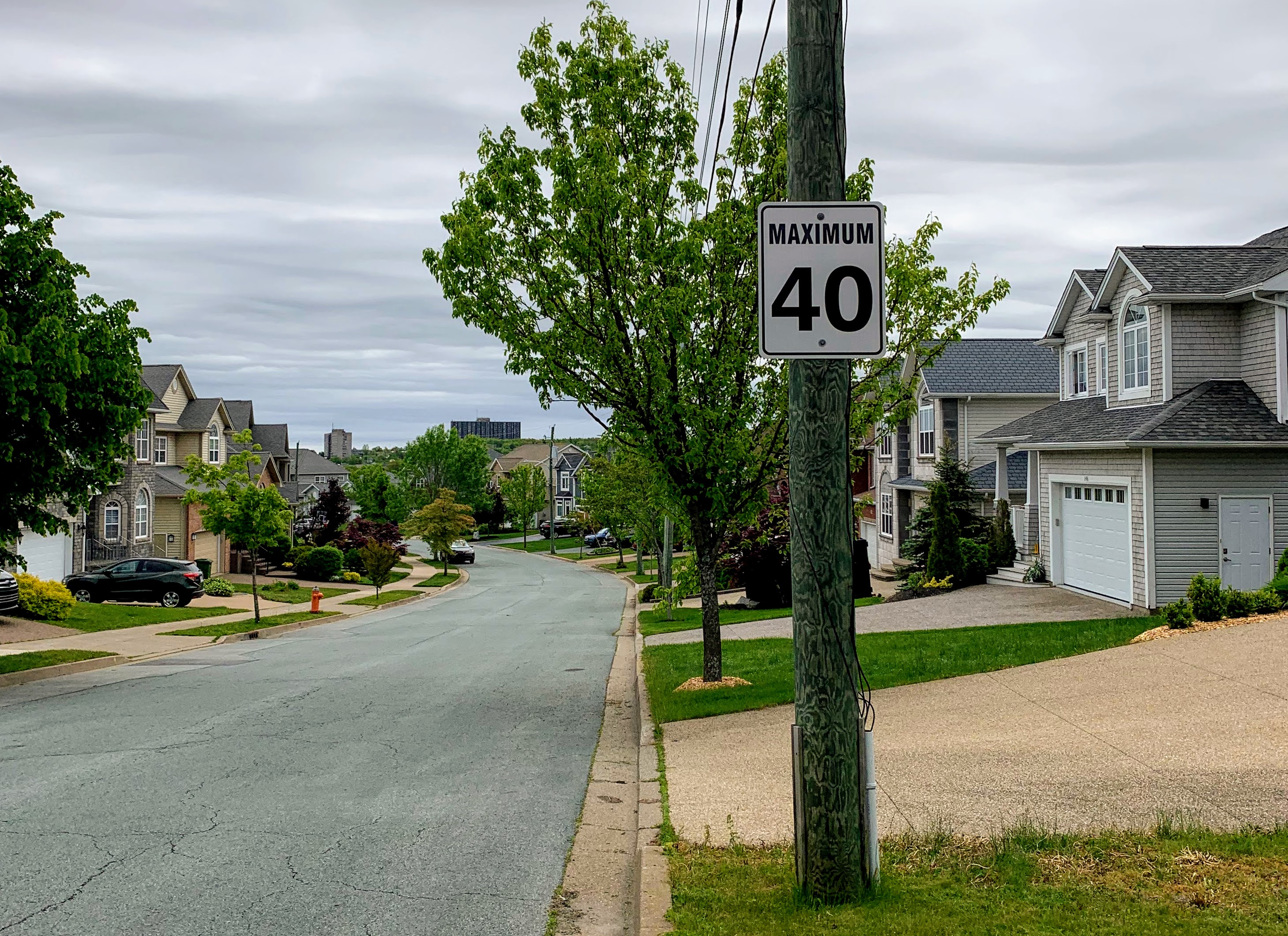 Neighbourhood 40km/h Speed Limit Sign