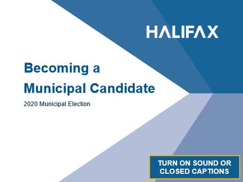 Becoming a Municipal Candidate - Information Session