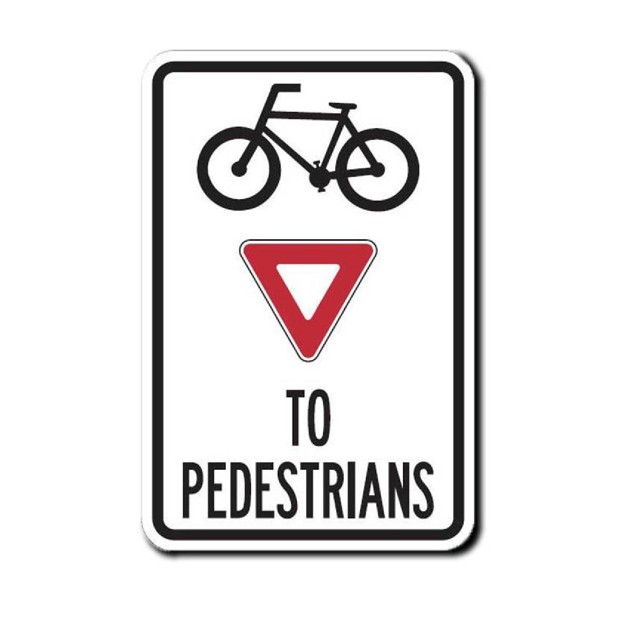 Bicycles Yield to Pedestrians