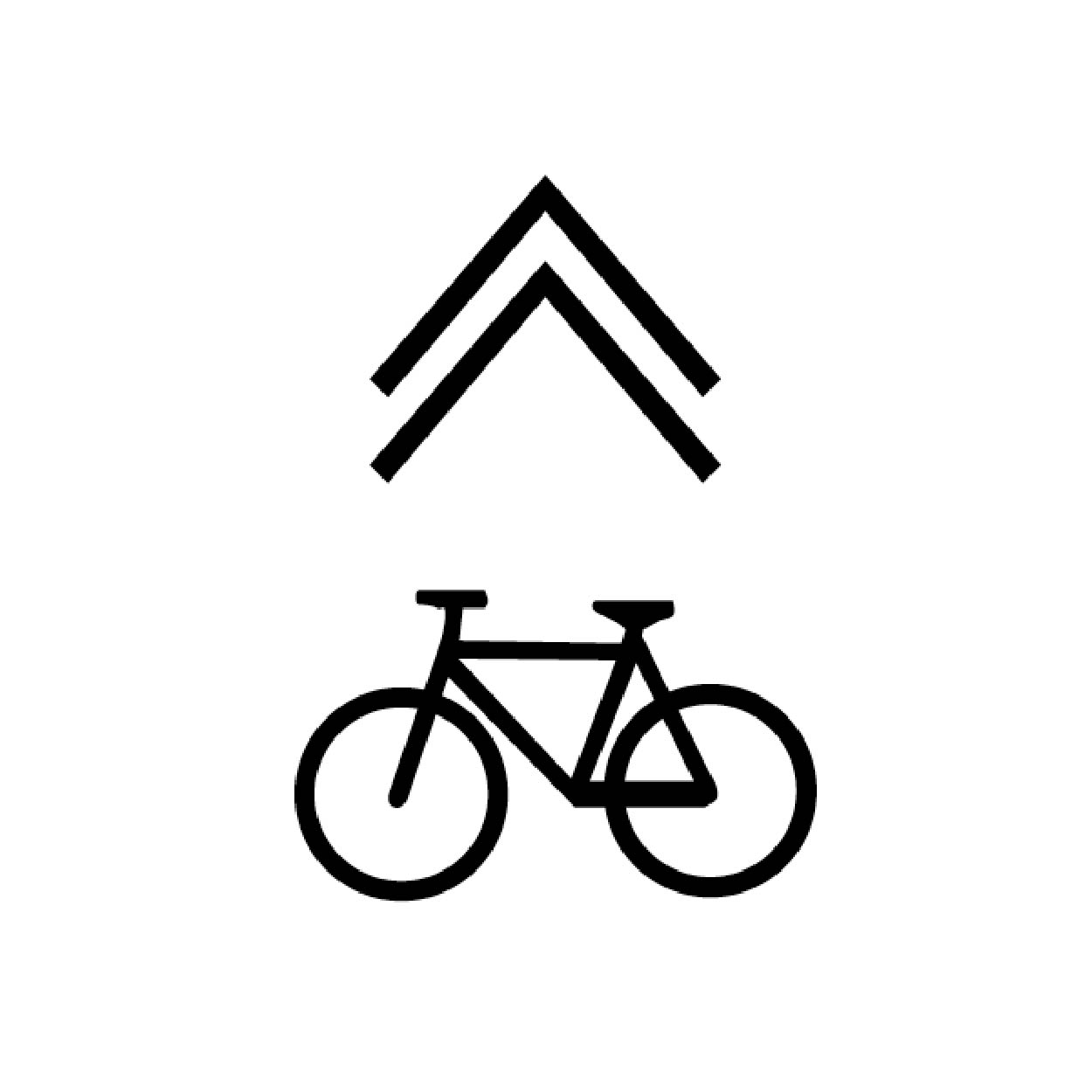 a sharrow designates a traffic lane that is lineartillustrationvector