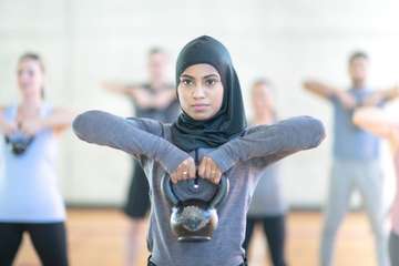 woman exercising