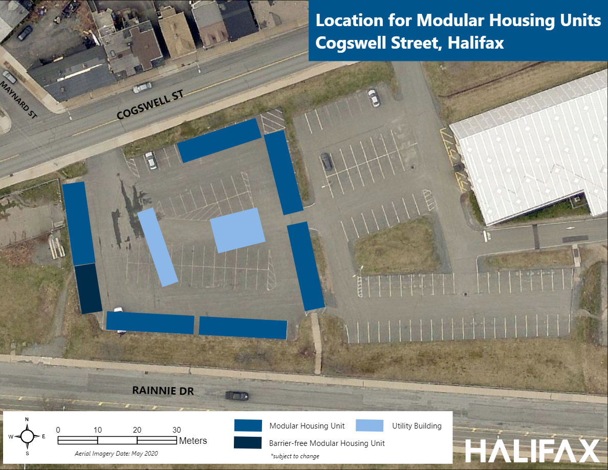 Halifax modular unit site