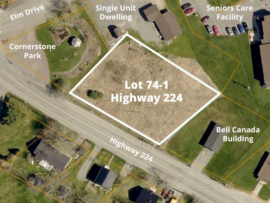 an aerial view of the land proposed for the new park area