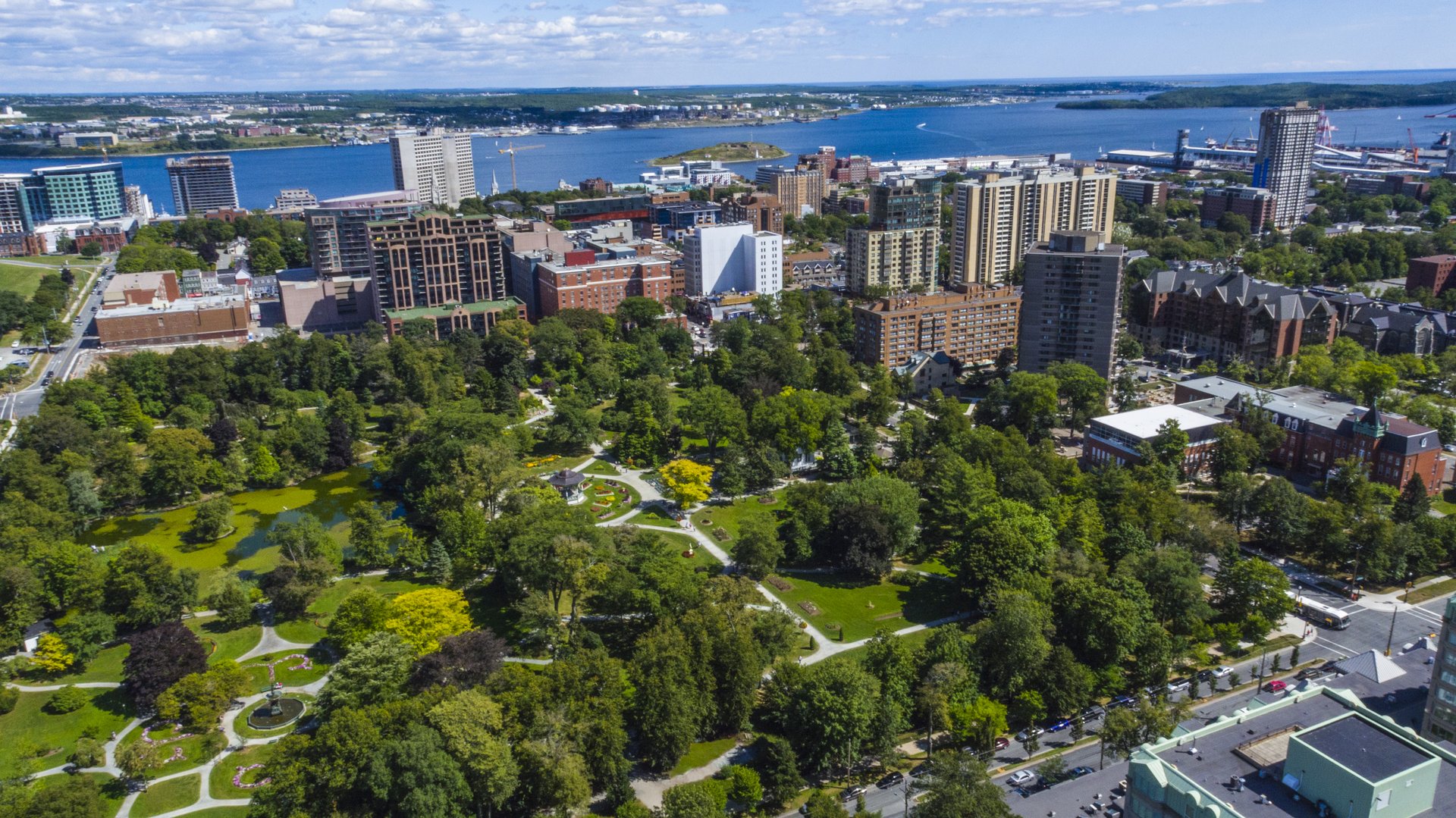 Aerial photo of the downtown Halifax