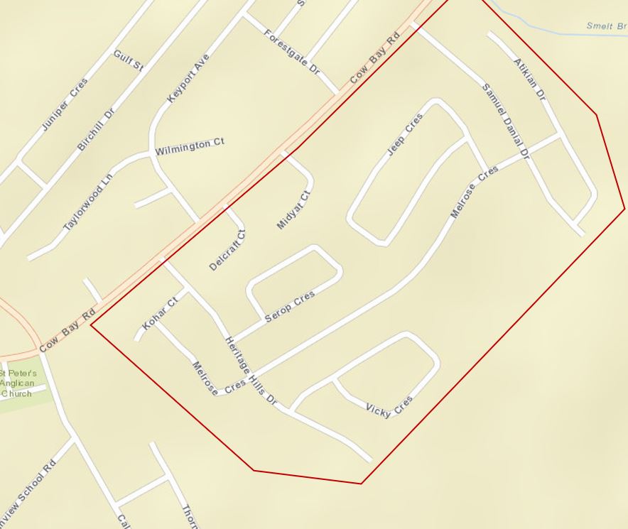 Map of Heritage Hills