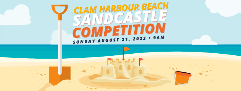 Clam Harbour Beach Sandcastle Competition Banner