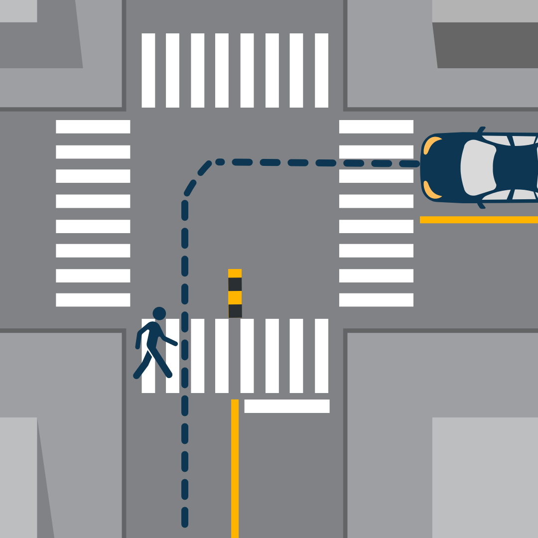 Intersection after Left-Turn Calming
