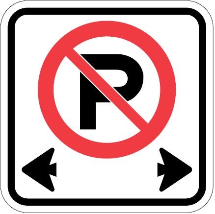 No parking sign image