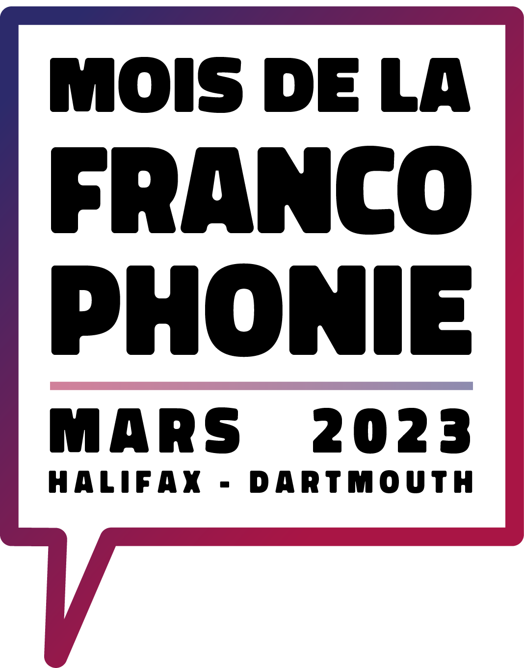 logo of the 2023 Francophonie Month
