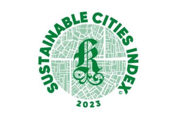 Green sustainable cities index wordmark