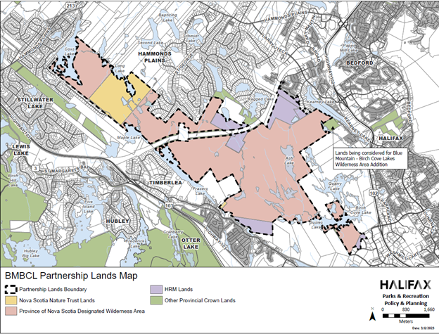 BMBCL Partnership Lands Map