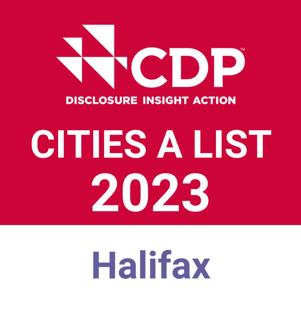 Graphic that reads "CDP Cities A List 2023 - Halifax"