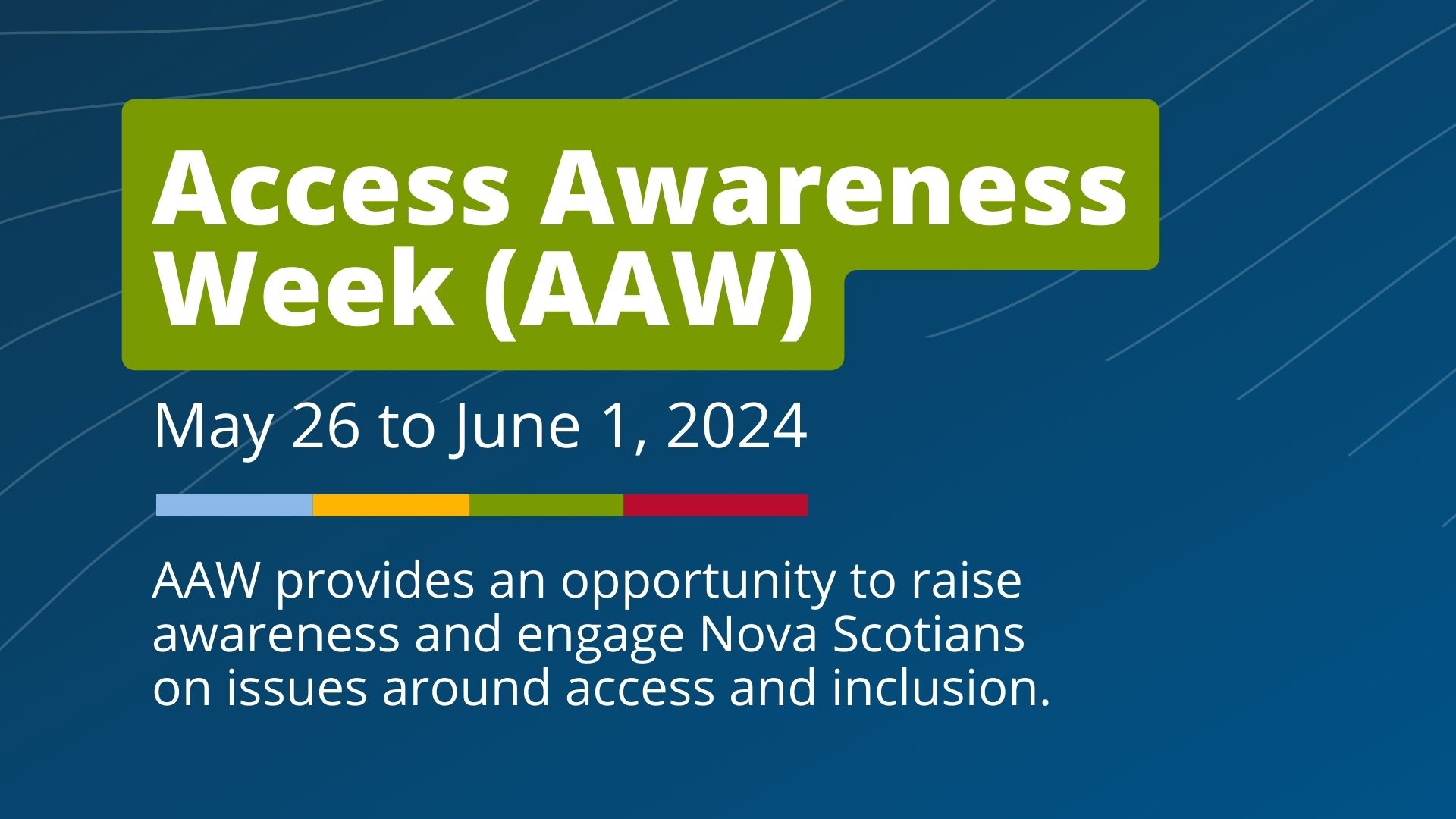 Access Awareness Week Poster 2024