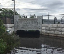 Profile photo of the culvert and bridge crossing along Hornes Road.