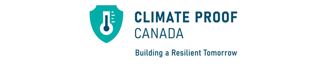 Climate Proof Canada logo, an abstract thermometer