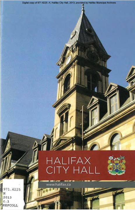 Cover of Halifax City Hall booklet