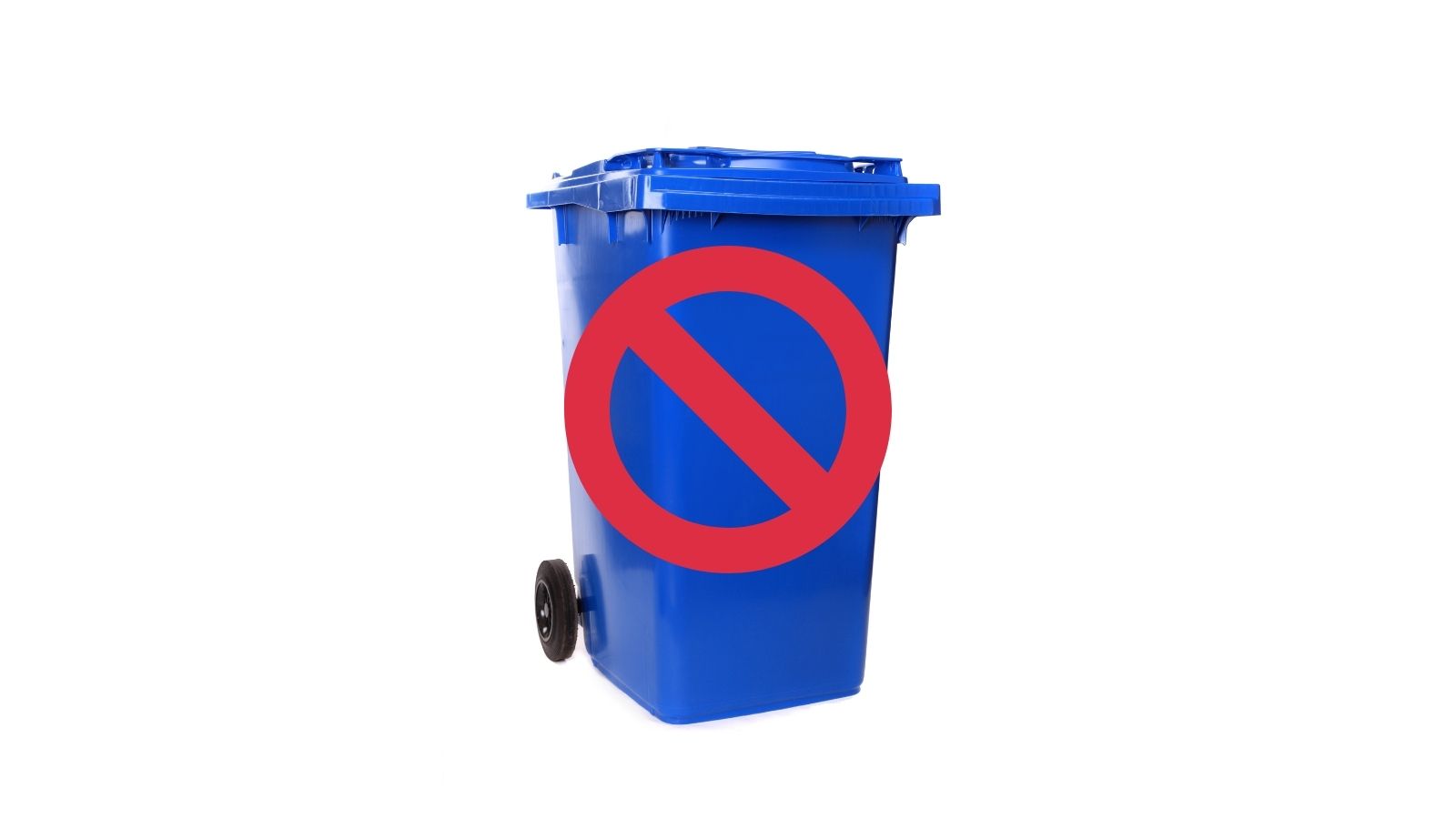 blue cart is not acceptable for curbside collection