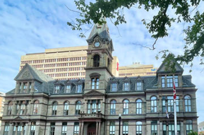 A view of City Hall