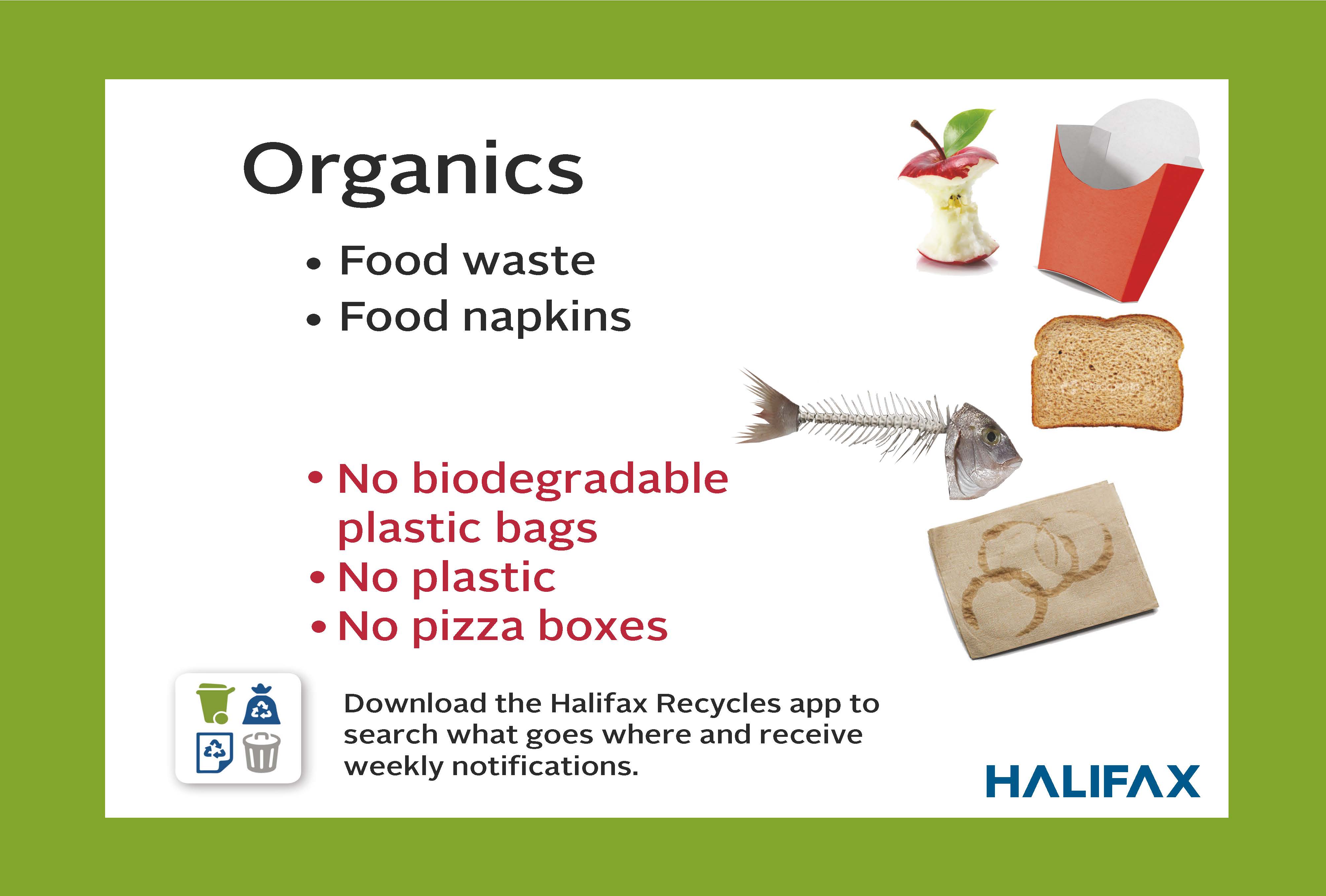 organics bin label