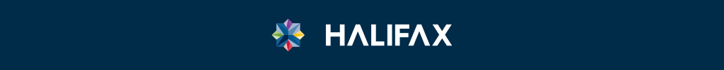 Dark blue web banner with Diversity and Inclusion and Halifax logo