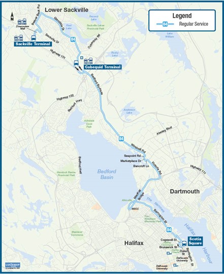 Route 84 Map