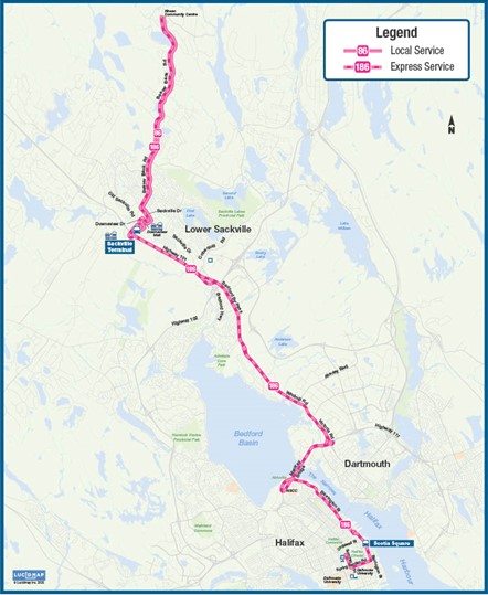 Route 186 Map