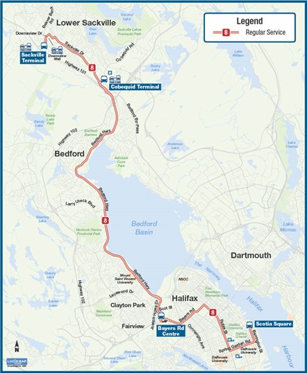 Route 8 Map