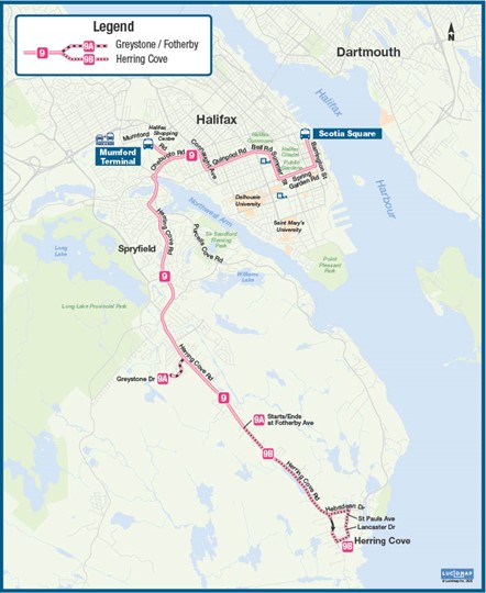 Route 9 Map