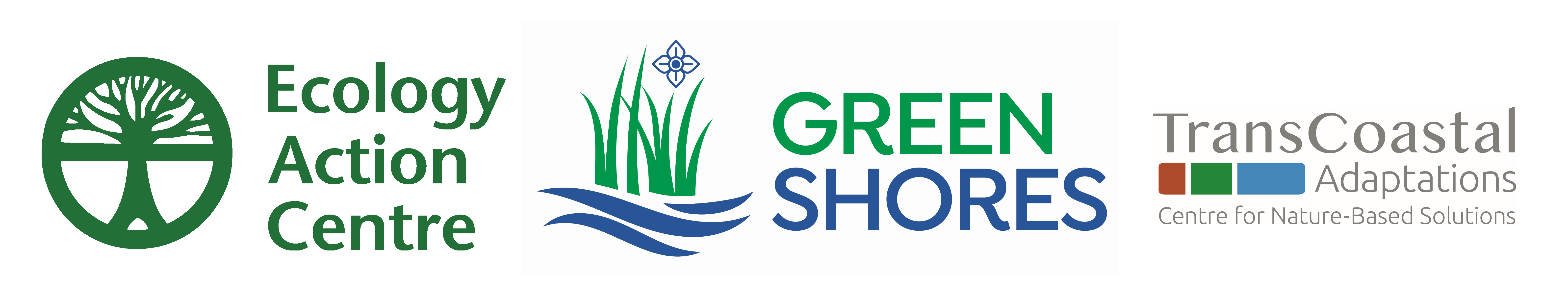 Logos for Ecology Action Centre, Green Shores and TCA