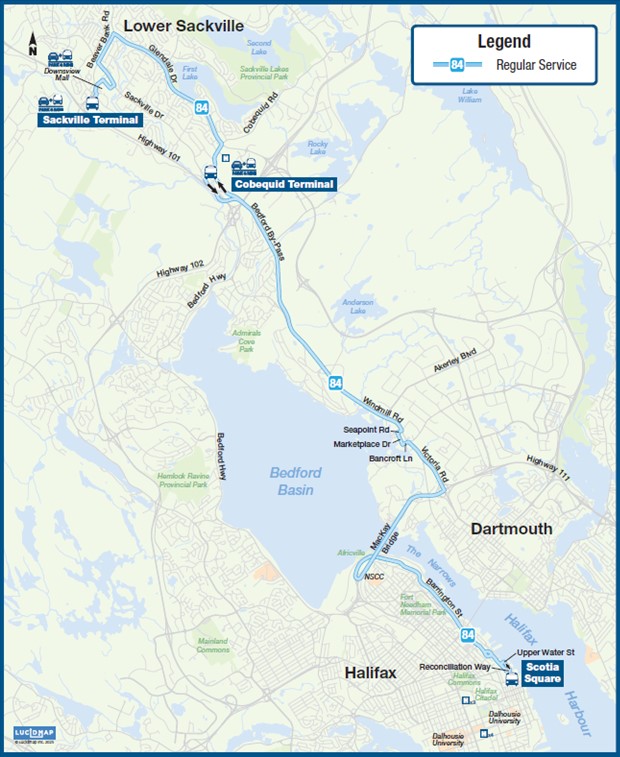 Route 84 Map