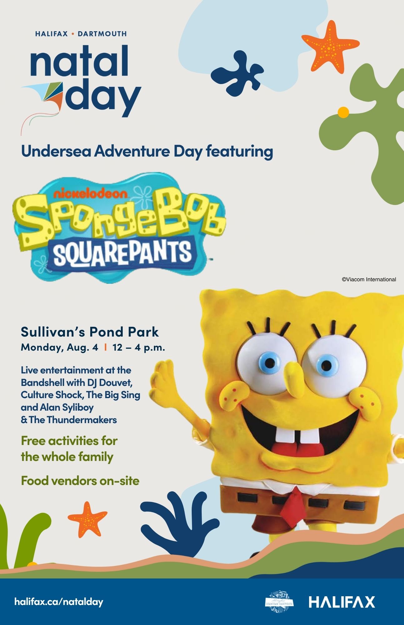 Undersea Adventure Day featuring SpongeBob SquarePants poster