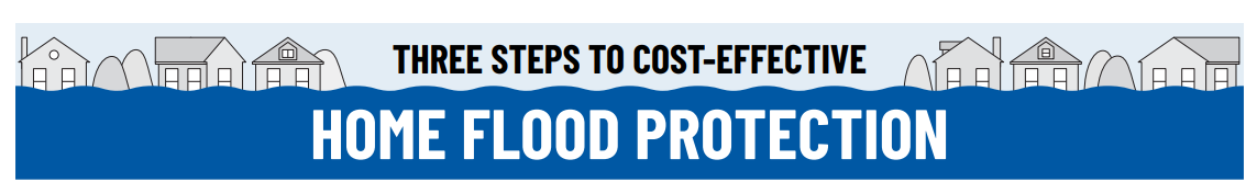 Web banner that reads "Home Flood Protection"