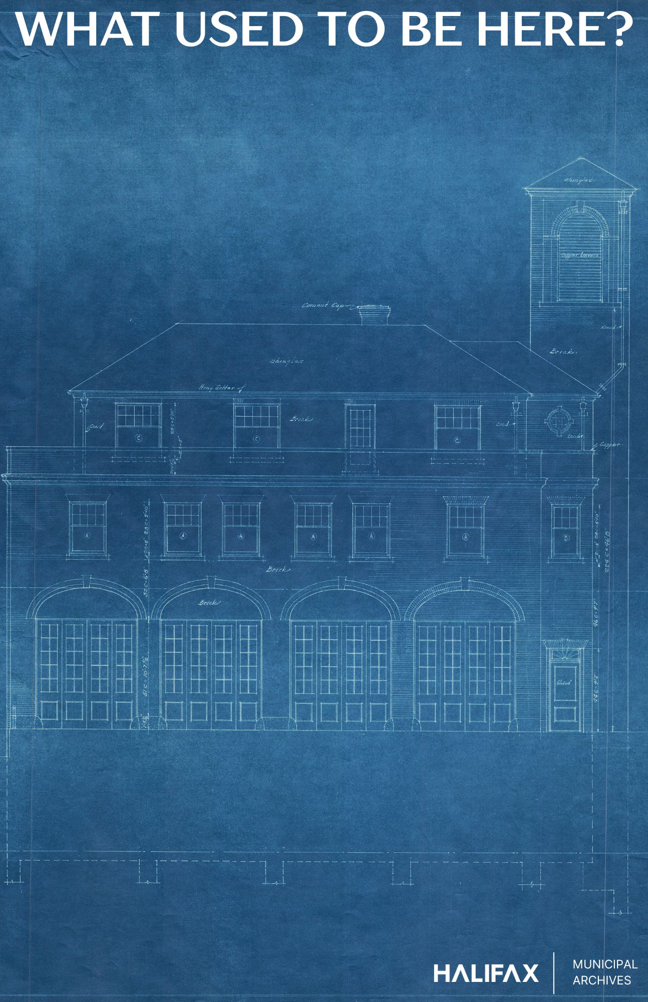 Blueprint of fire station