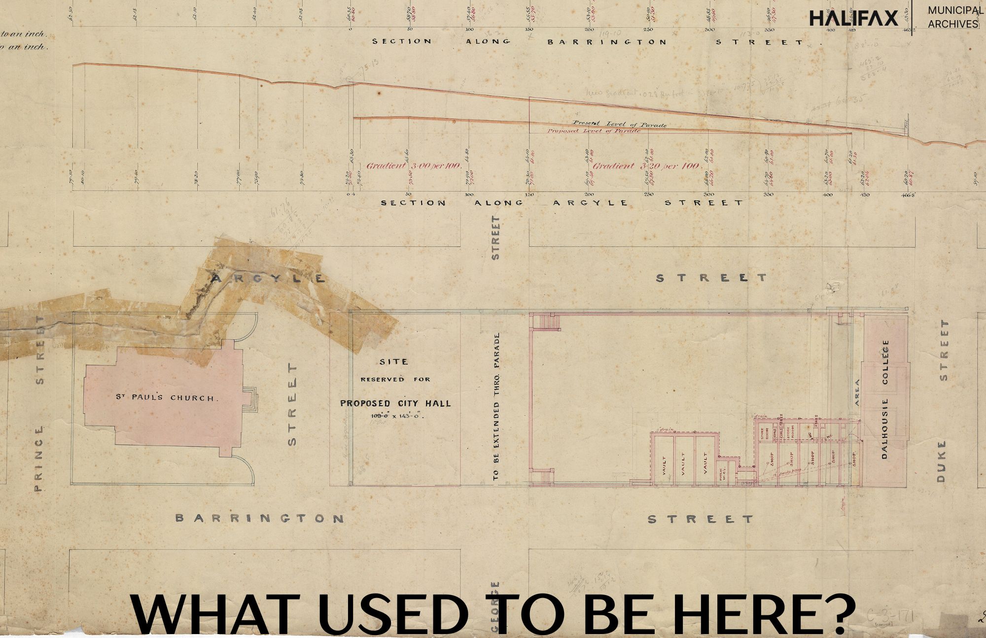Architectural plan of Grand Parade