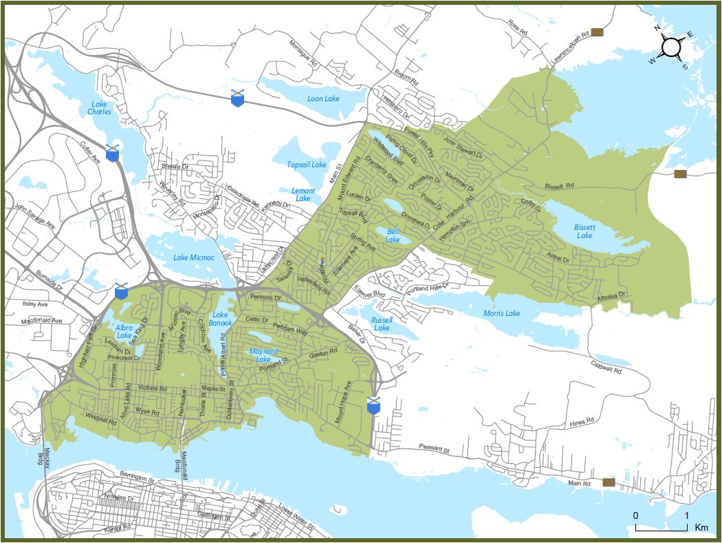 Map depicting the CARE Team service area as of October 2025.