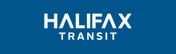 Halifax Transit logo on a blue background.