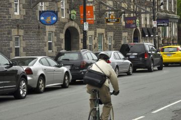 Parked cars along Lower Water Street