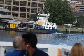 The Viola Desmond ferry is seen at the Halifax Ferry Terminal