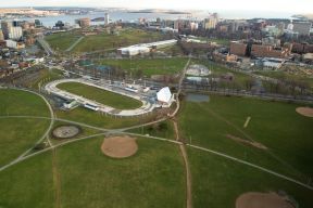 The Halifax Common is seen from the air