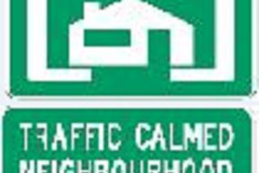 Traffic Calmed Neighbourhood Sign