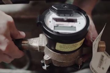 Image of a water meter being installed