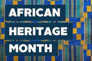 African Heritage Month on African styled fabric